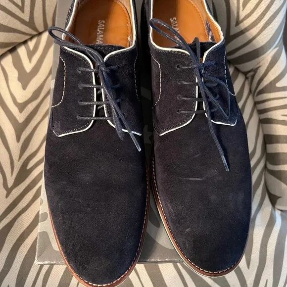 Salamander Navy Suede Casual Shoes