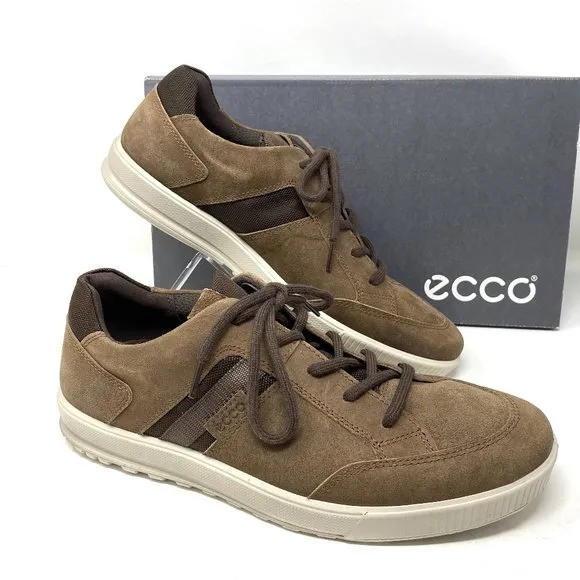 🌿SALE🌿 ECCO Men's Sneakers Ennio Cocoa Suede Brown Size 534374 01482