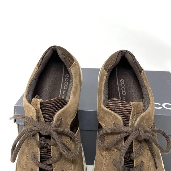 🌿SALE🌿 ECCO Men's Sneakers Ennio Cocoa Suede Brown Size 534374 01482