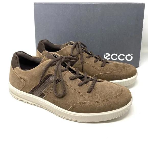 🌿SALE🌿 ECCO Men's Sneakers Ennio Cocoa Suede Brown Size 534374 01482