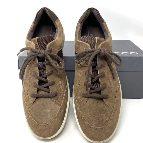 🌿SALE🌿 ECCO Men's Sneakers Ennio Cocoa Suede Brown Size 534374 01482