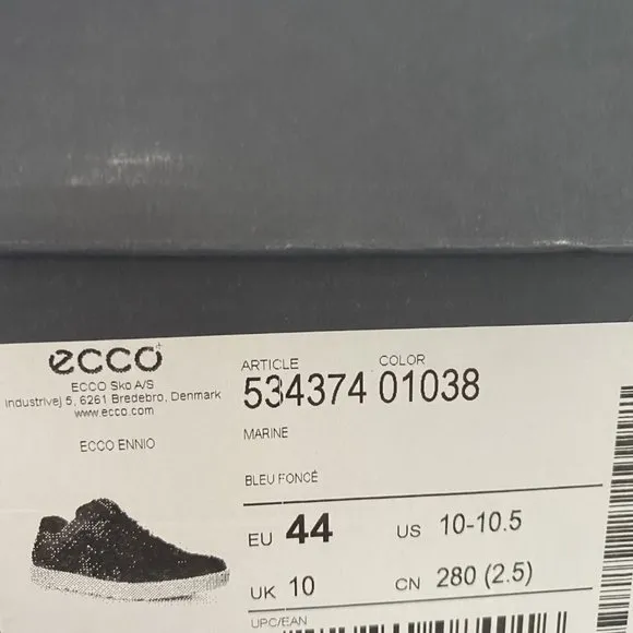 🌿SALE🌿 ECCO Men's Sneakers Ennio Cocoa Suede Brown Size 534374 01482