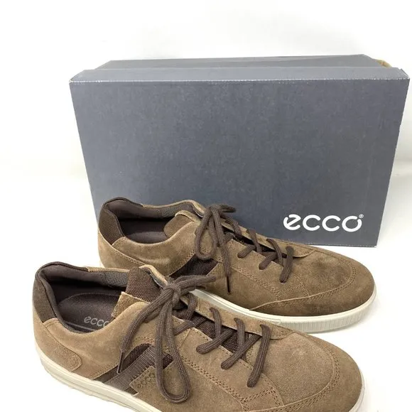 🌿SALE🌿 ECCO Men's Sneakers Ennio Cocoa Suede Brown Size 534374 01482