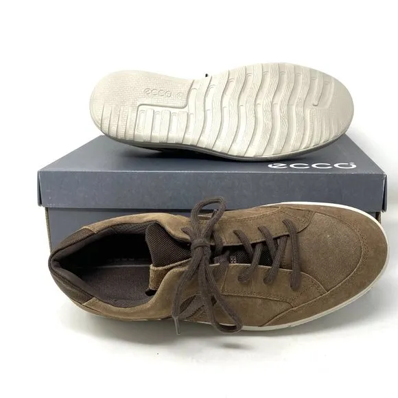 🌿SALE🌿 ECCO Men's Sneakers Ennio Cocoa Suede Brown Size 534374 01482