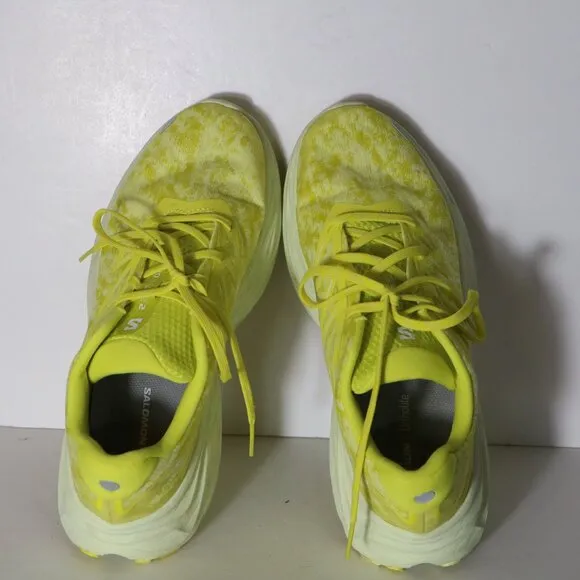 Salomon Aero Glide 2 Mens Running Sneakers Size 10.5 Neon Yellow 145464