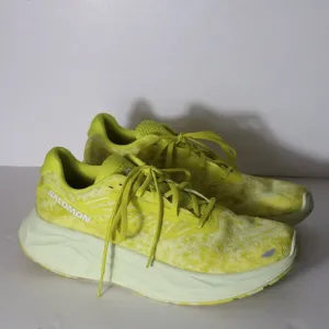 Salomon Aero Glide 2 Mens Running Sneakers Size 10.5 Neon Yellow 145464