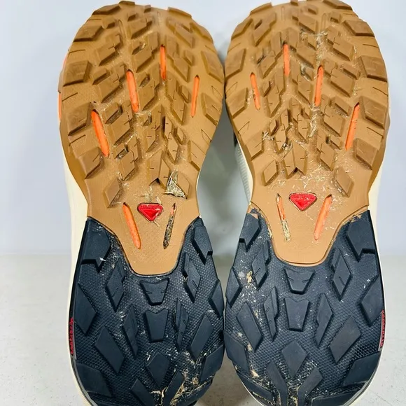 Salomon Men's OUTPULSE Men's Hiking Shoes Size 13 Orange/Tan/Gray