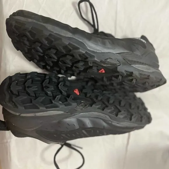 SALOMON PATHFINDER BLACK‎ HIKING RUNNING SNEAKERS SIZE W 10.5 M9.5