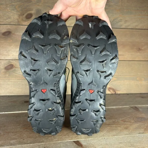 salomon wildcross 2 mens size 9 shoe black athletic trail running hiking sneaker