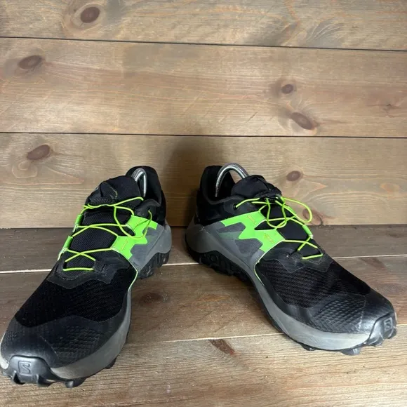 salomon wildcross 2 mens size 9 shoe black athletic trail running hiking sneaker