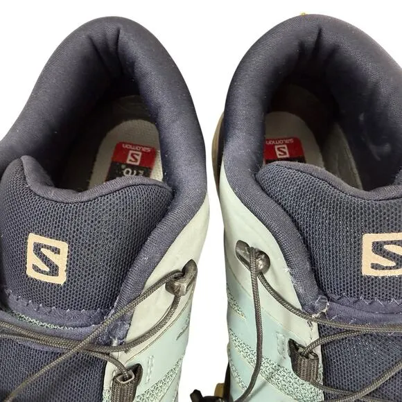 Salomon X Ultra 4 Blue Low Women's Hiking Trail Outdoor Shoes Size 9