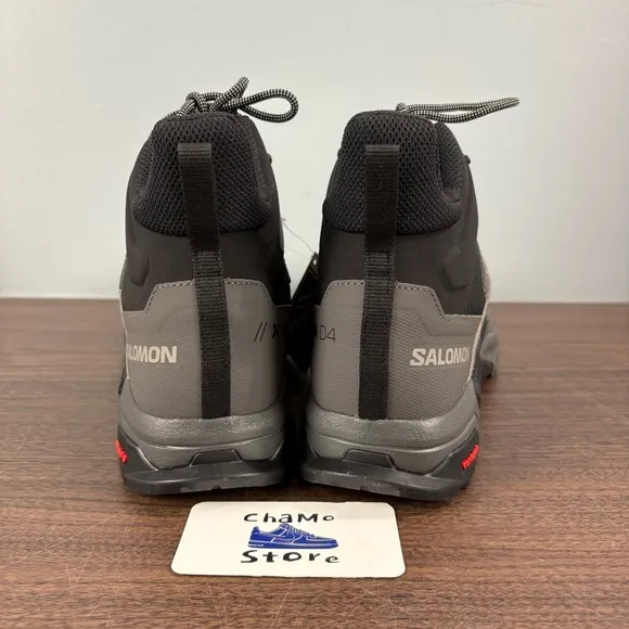 Salomon X Ultra 4 Mid GTX Hiking Boots Shoes Black Gray 413834 Men's Size 12.5
