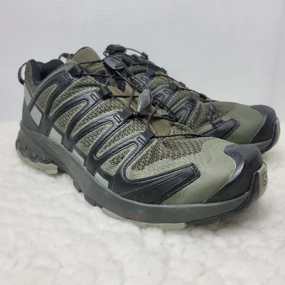 Salomon XA Pro 3D V8 Men's Sneaker Size 9 Forest Green Hiking Shoes