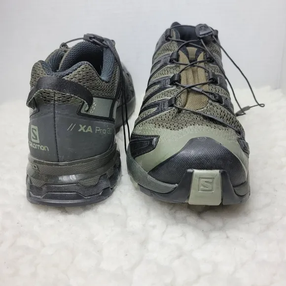 Salomon XA Pro 3D V8 Men's Sneaker Size 9 Forest Green Hiking Shoes