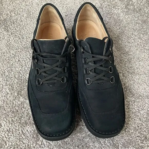 Salvatore Ferragamo Sport Black Suede Sneakers Size 7