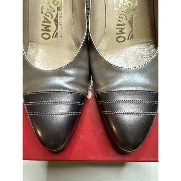 salvatore Ferragamo Women's  Shoes 6 AA Flat (Narrow) Navone Nordstrom $230 Box