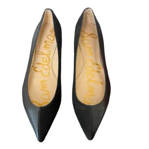 Sam Edelman Black Sally 2 Leather/Suede Ballet Pointed Toe Flat Shoes Sz 6