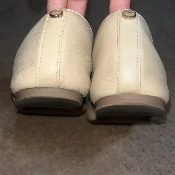 SAM EDELMAN Circus Charlotte Ballet Flat Bow Sheep Nappa Leather Nude Beige 11
