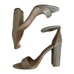 SAM EDELMAN elegant light gold high heel sandals