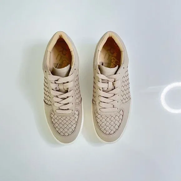 SAM EDELMAN Emma Lace-up Sneakers In Mink Grey