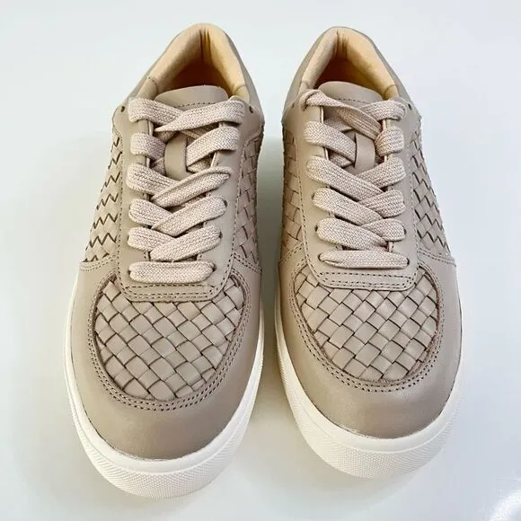 SAM EDELMAN Emma Lace-up Sneakers In Mink Grey