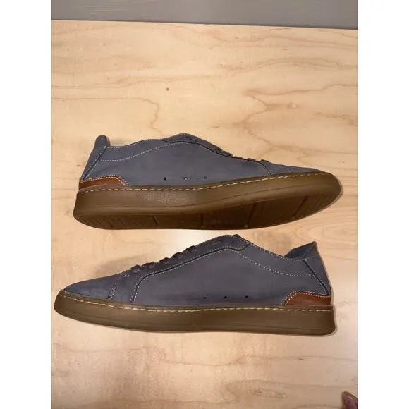 Sam Edelman JAYME River Rock Gray Brown Leather Casual Sneaker Shoes Size‎ 8M