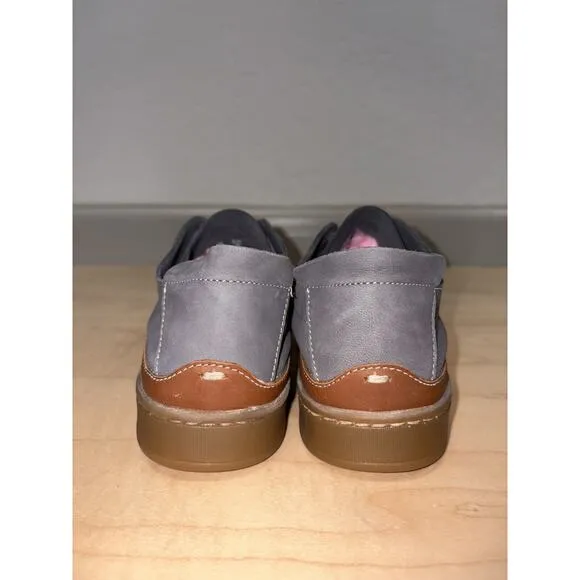 Sam Edelman JAYME River Rock Gray Brown Leather Casual Sneaker Shoes Size‎ 8M