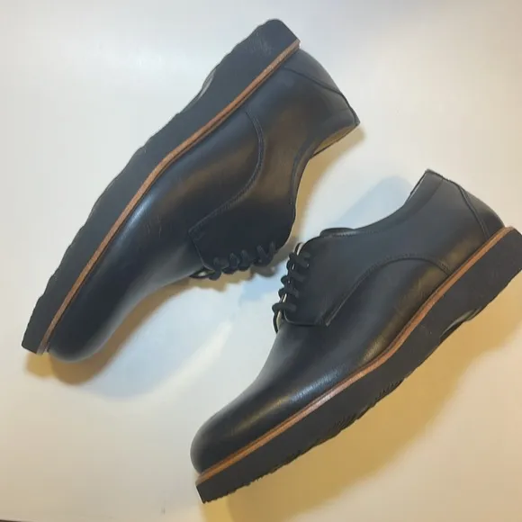Samuel Hubbard Black Leather Comfort Dress Shoes w/ Vibram Soles, Memory Foam