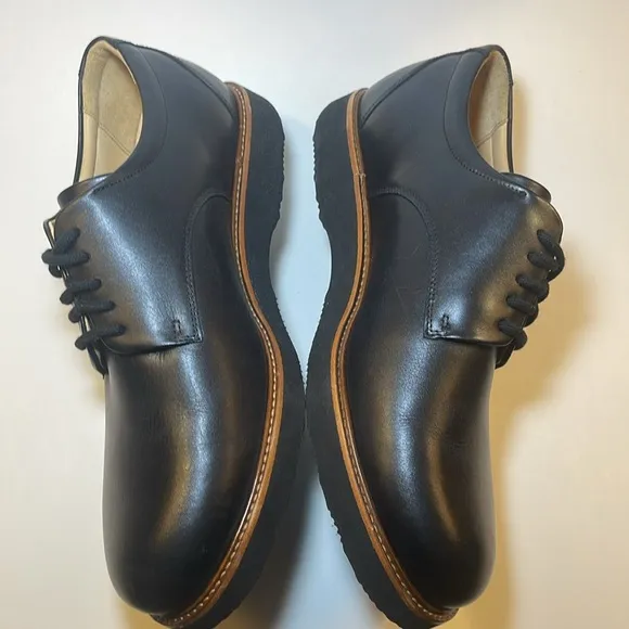 Samuel Hubbard Black Leather Comfort Dress Shoes w/ Vibram Soles, Memory Foam