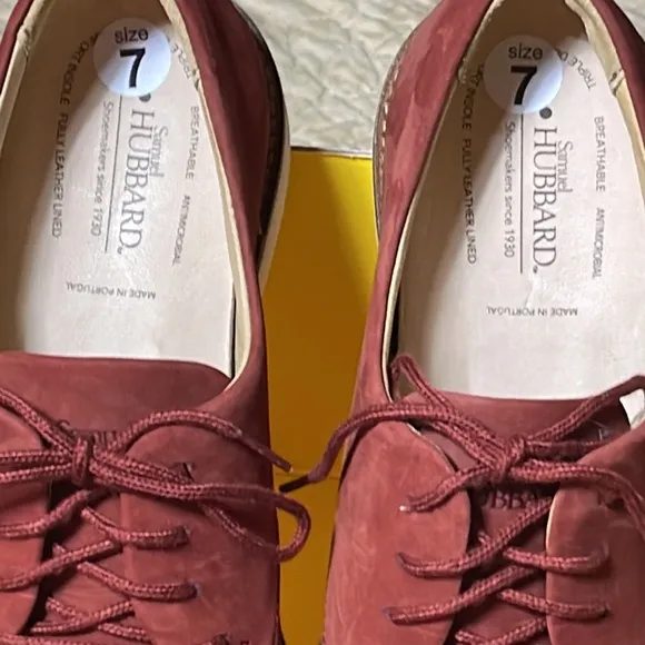Samuel Hubbard Free Rust Nubuck Oxford Shoe New with no Box Size 7
