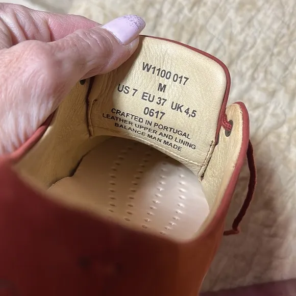 Samuel Hubbard Free Rust Nubuck Oxford Shoe New with no Box Size 7