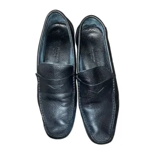 Sandro Moscoloni Segovia Pebble Leather Loafer Shoes Casual Mens 11 D Black