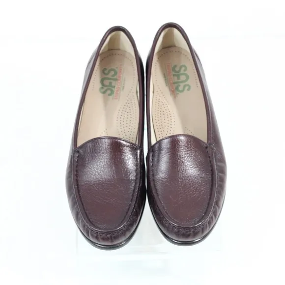 SAS Moccasin Women Loafer Slip on Leather Comfort Shoe 10.5