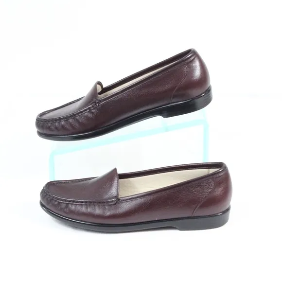 SAS Moccasin Women Loafer Slip on Leather Comfort Shoe 10.5