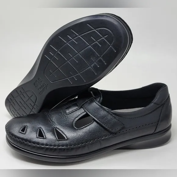 Sas Shoes Roamer Leather Women’s Casual Shoes Low Heel Black Size 9Pre-owned