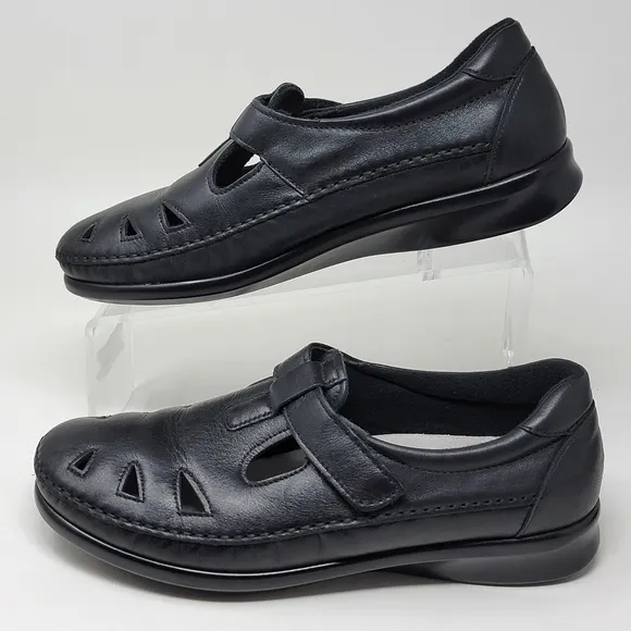 Sas Shoes Roamer Leather Women’s Casual Shoes Low Heel Black Size 9Pre-owned