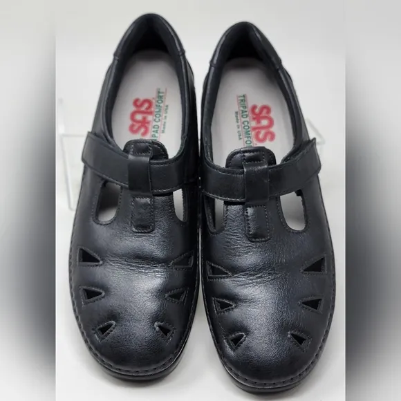 Sas Shoes Roamer Leather Women’s Casual Shoes Low Heel Black Size 9Pre-owned