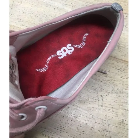 SAS Sporty Sneakers Breast Cancer Awareness Lace‎ Up 6.5 M Pearl Gray Pink