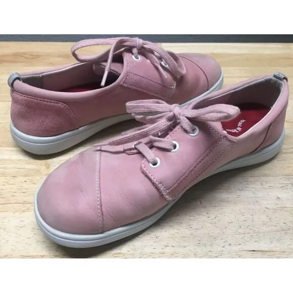 SAS Sporty Sneakers Breast Cancer Awareness Lace‎ Up 6.5 M Pearl Gray Pink