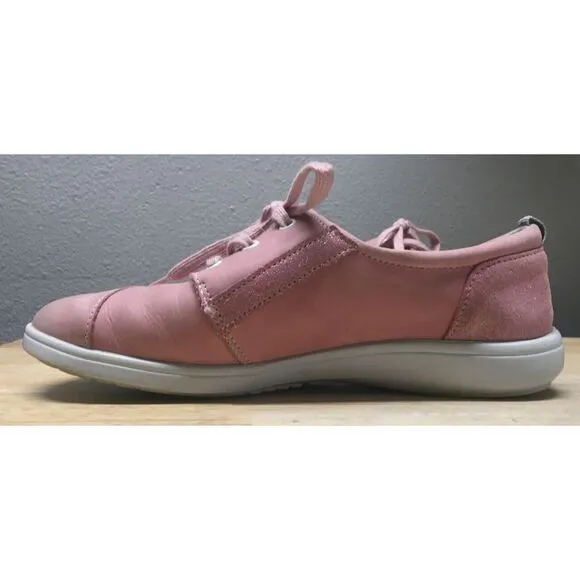 SAS Sporty Sneakers Breast Cancer Awareness Lace‎ Up 6.5 M Pearl Gray Pink