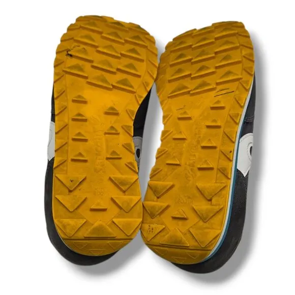 Saucony Jazz Original Sneakers Mens 9.5 Charcoal Gold Suede Running