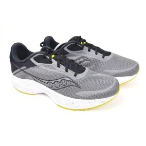 Saucony Mens AXON 3 Gray Black Size 12 Gym Running &amp; Training Shoes $100