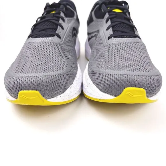 Saucony Mens AXON 3 Gray Black Size 12 Gym Running &amp; Training Shoes $100