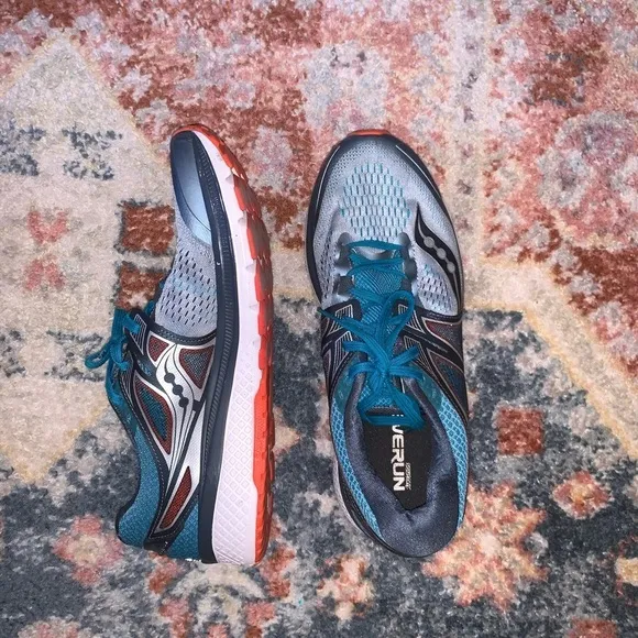 Saucony Men’s EverRun Supportive Blue Running Sneakers Size 10.5