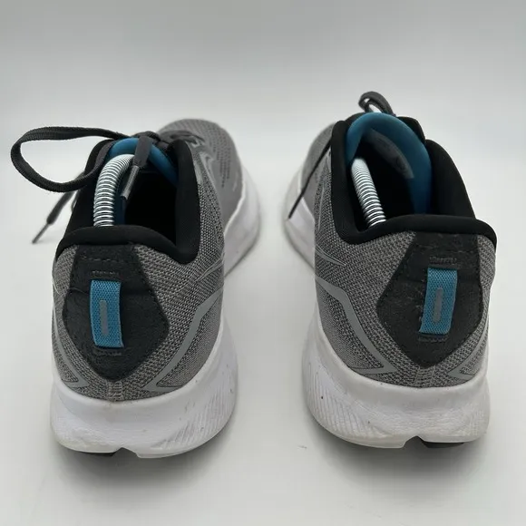 Saucony Ride 15 Mens Size 11 Gray White Blue Athletic Running Shoes Sneakers
