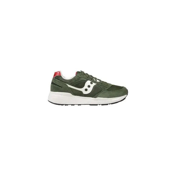 Saucony Sporty Slip-On Lace-Up Leather Sneakers Men Green
