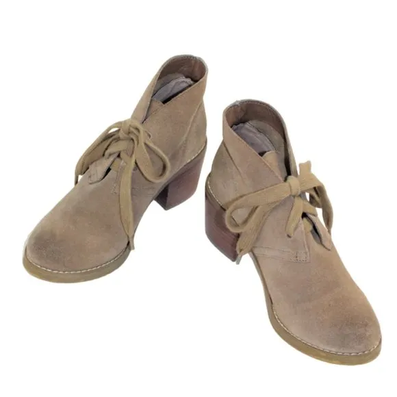 Sbicca Terrafina Vintage Collection Sandstone Suede Lace-Up Ankle Boot, …