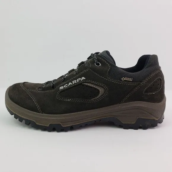 Scarpa Stratos GTX Mens Sz 6.5 Womens Sz 7.5 Black GoreTex Hiking Shoes 30012-20