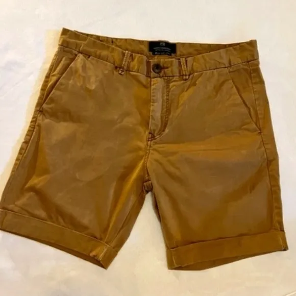 Scotch &amp; Soda Cuffed Khaki Shorts Size 32&quot;​​​​​​​​​​​​​​​​​​​​
