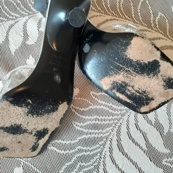 Sergio Rossi Clear with Rhinestone Detail Shoes